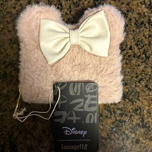 Brand new, NWT, Disney Loungefly Faux Fur Zip Around Wallet